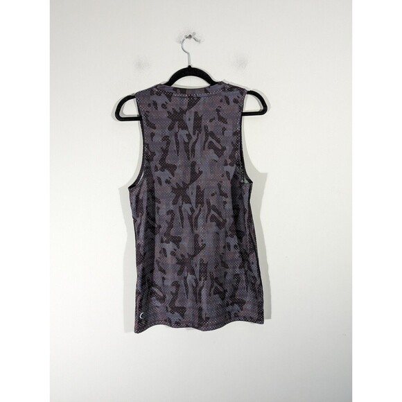 Zyia Active Grey Camo Chill Athletic Mesh Tank Top Women Size M - Picture 2 of 5